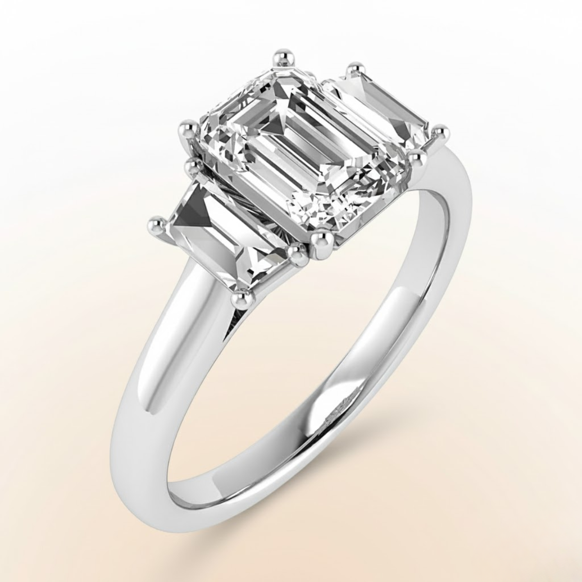 Emerald Trilogy Ring