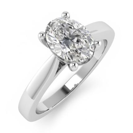 Classic Oval-Cut Solitaire Ring