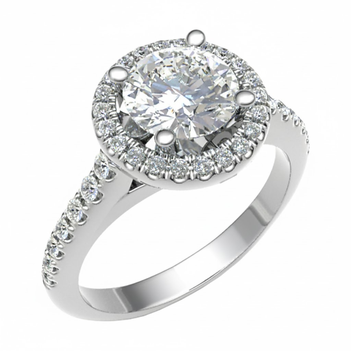 Round Cut Lab Grown Diamond Ring in Fine Gold by LaboDiamonds