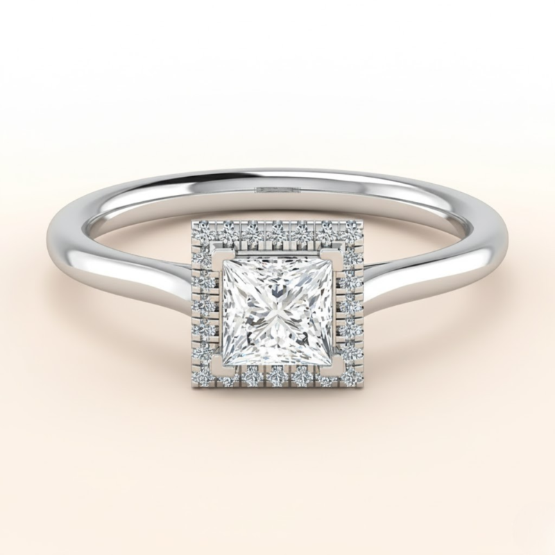 Round Cut Lab Grown Diamond Ring in Fine Gold by LaboDiamonds