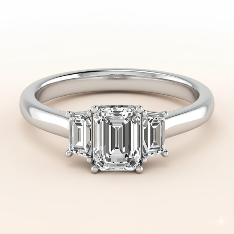 Round Cut Lab Grown Diamond Ring in Fine Gold by LaboDiamonds