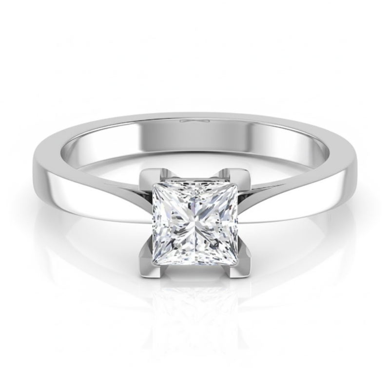 Round Cut Lab Grown Diamond Ring in Fine Gold by LaboDiamonds