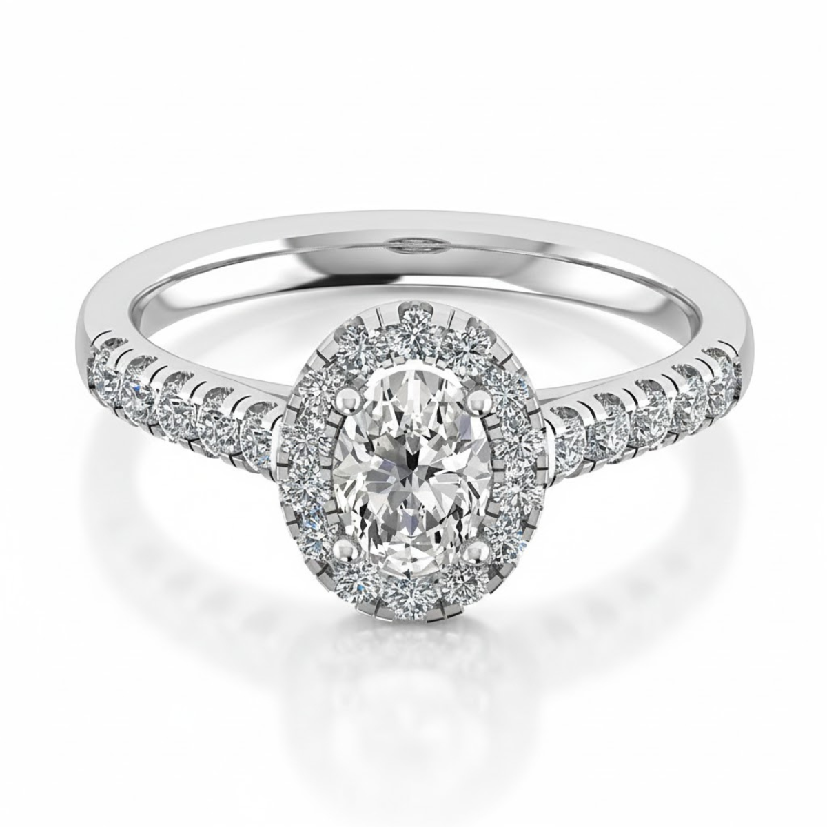 Round Cut Lab Grown Diamond Ring in Fine Gold by LaboDiamonds