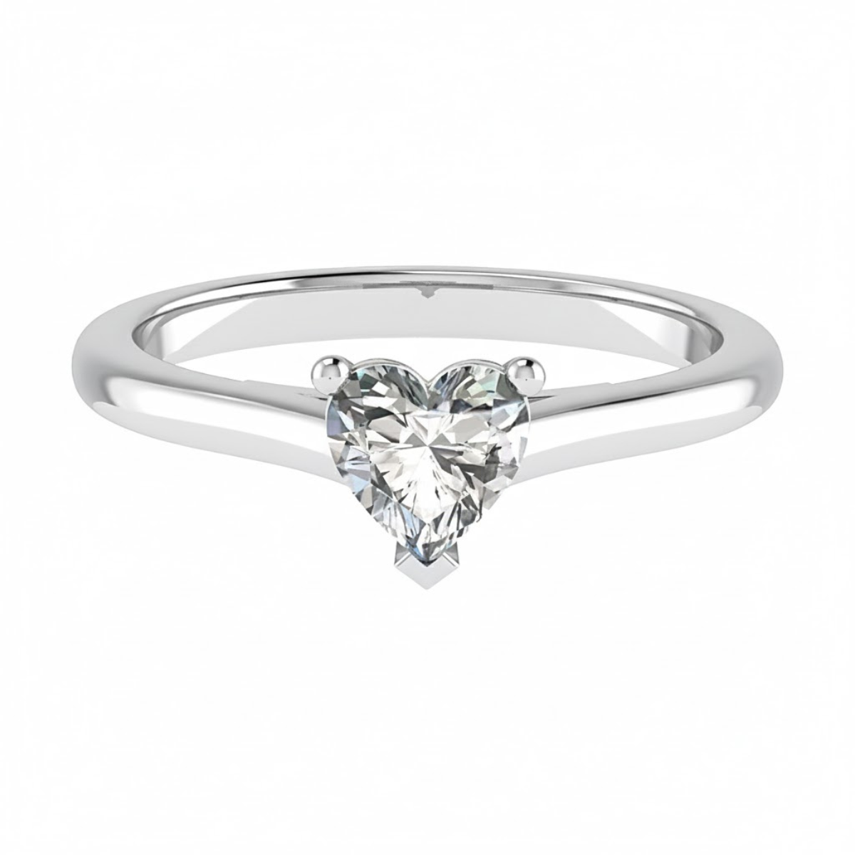 Round Cut Lab Grown Diamond Ring in Fine Gold by LaboDiamonds