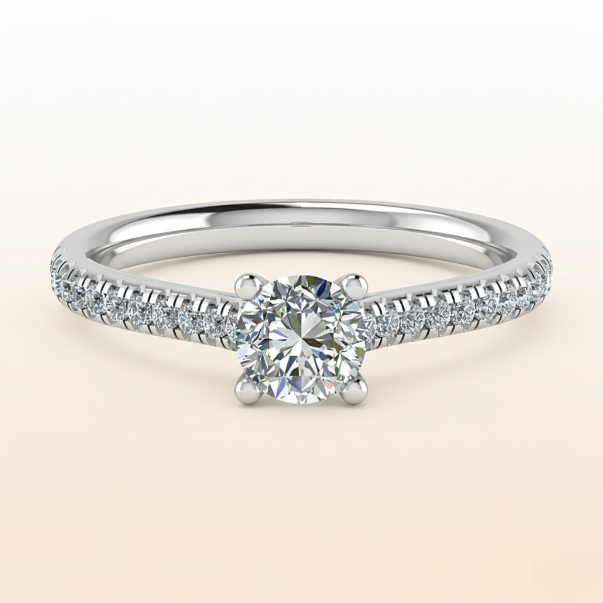 Round Cut Lab Grown Diamond Diamond Jewelry in Fine Gold by LaboDiamonds