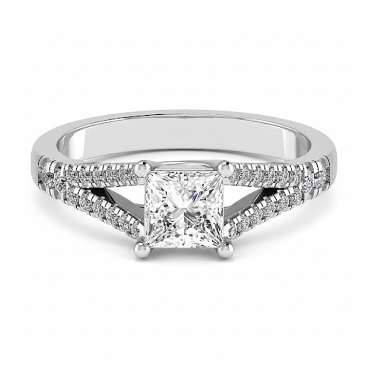 Round Cut Lab Grown Diamond Ring in Fine Gold by LaboDiamonds