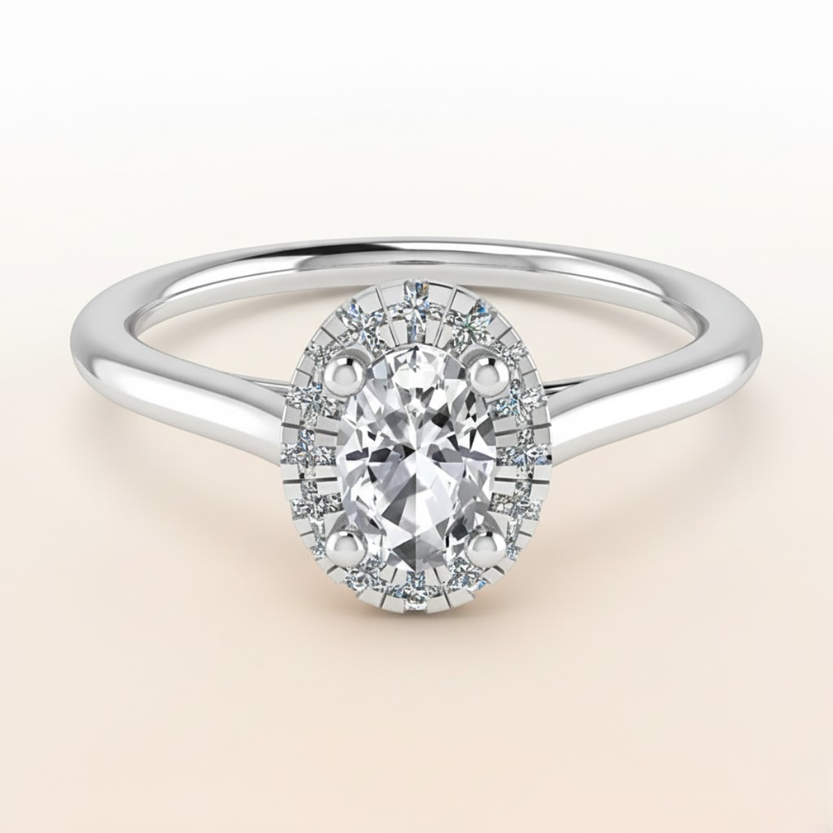 Round Cut Lab Grown Diamond Ring in Fine Gold by LaboDiamonds