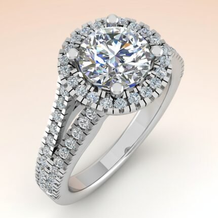 Round Cut Lab Grown Diamond Ring in Fine Gold by LaboDiamonds