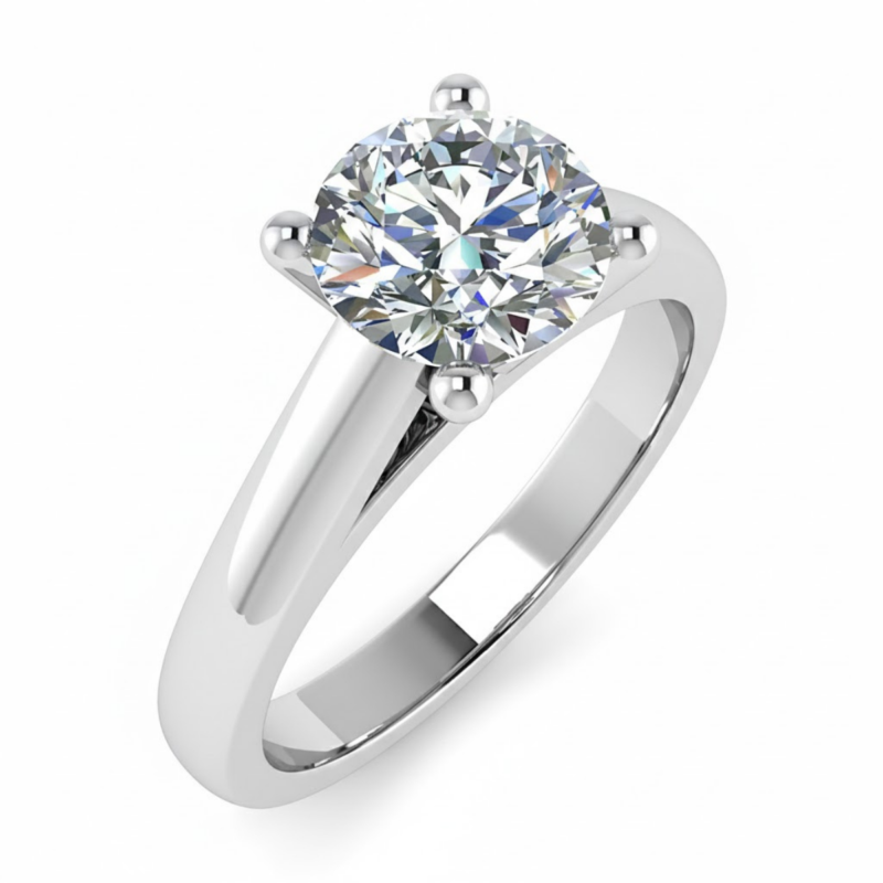 Ardelle V-Collet Classic Solitaire Ring